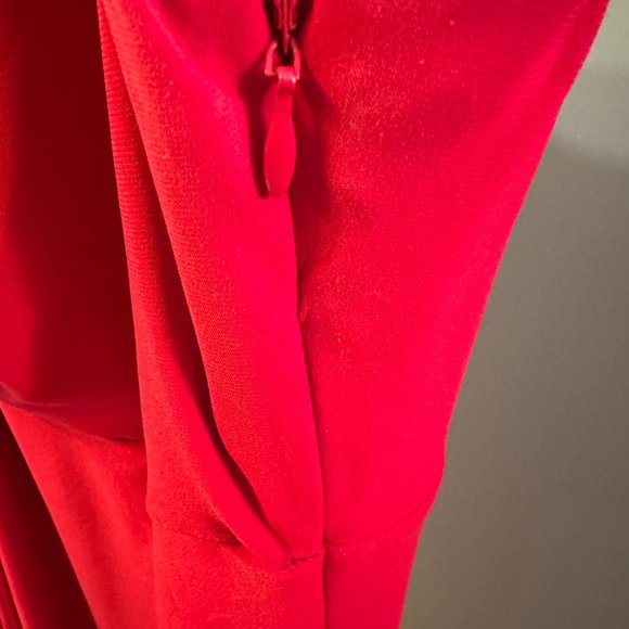 Coldwater Creek Ladies Red Party Dress with Sequin inlay - Picture 7 of 9
